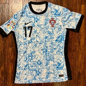 Portugal R.Leao euro cup soccer away jersey - Size XL Slim Fit